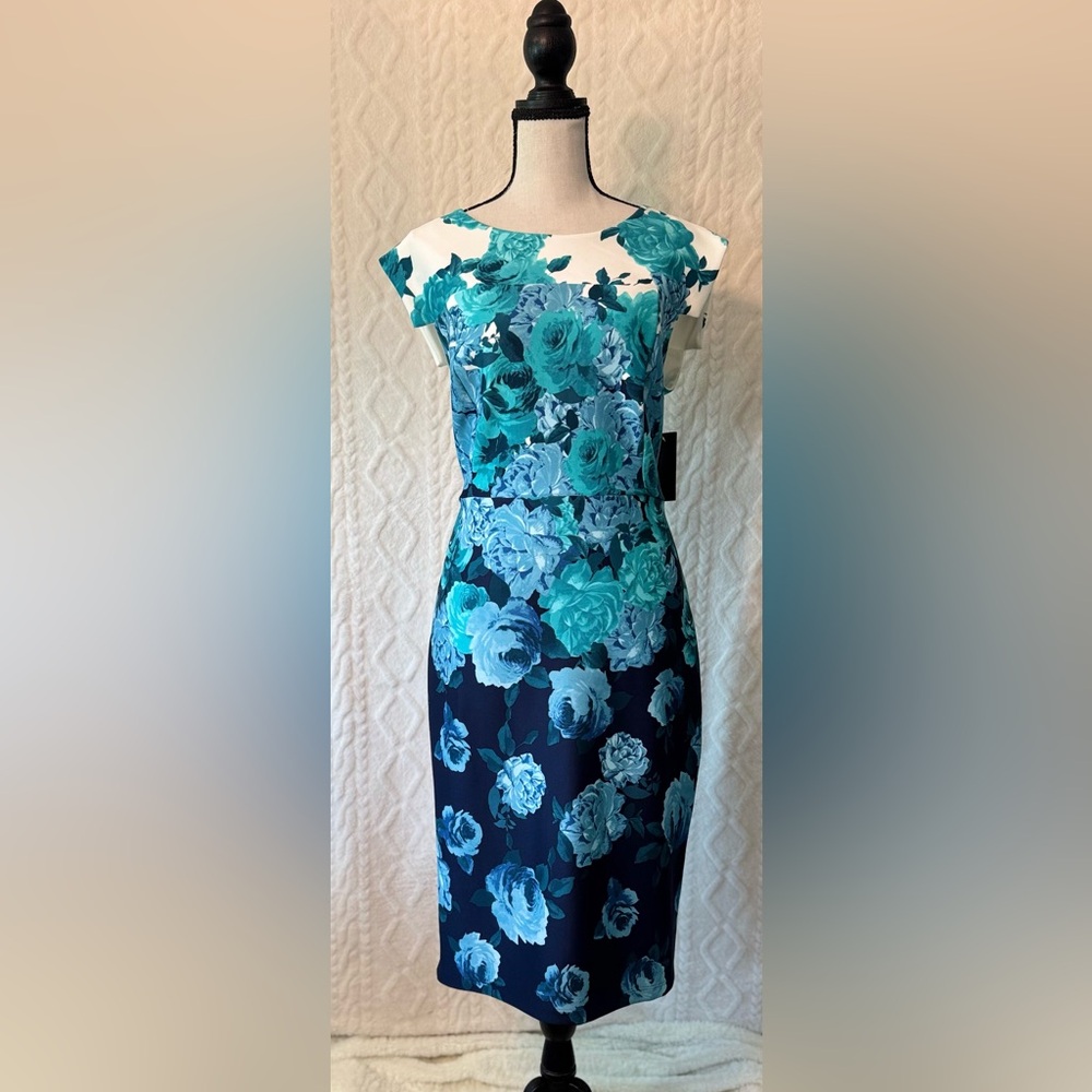 Floral Blue Dress